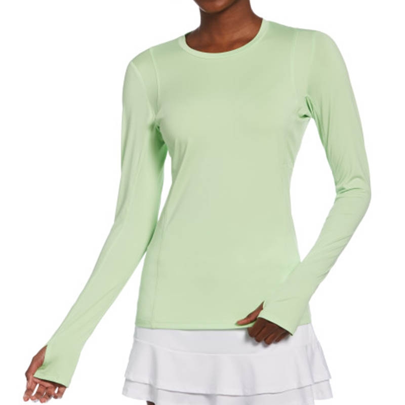 Grand Slam Fashion Long Sleeve Women's Tennis Top Green