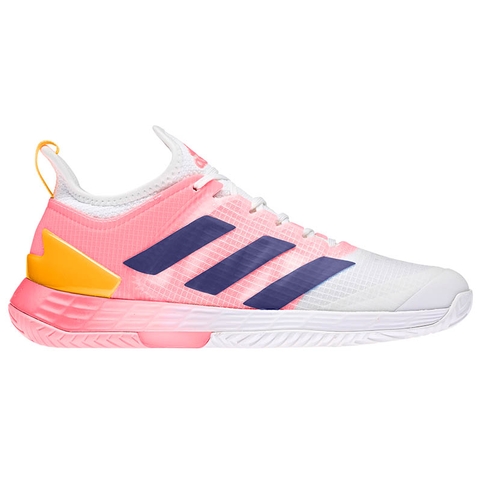 Adidas Adizero Ubersonic 4 Women's Tennis Shoe White/orange/blue