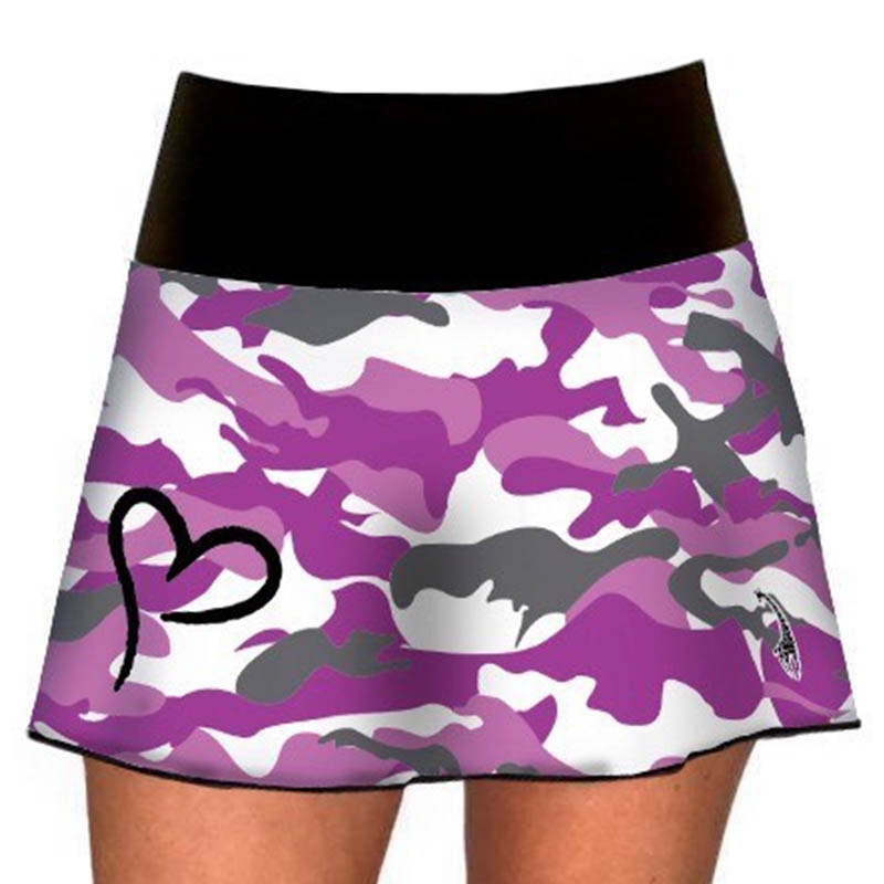 Lacoasport Violet Camo Women s Tennis Skirt Violet