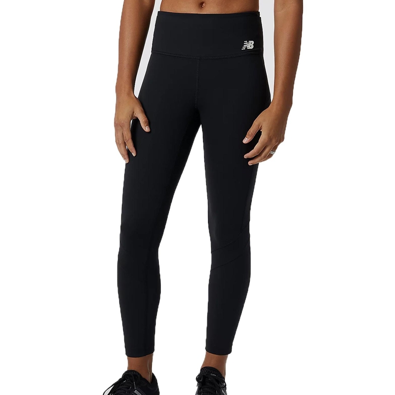 New Balance Shape Shield 7/8 high rise pocket leggings in black