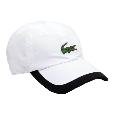 Lacoste White/black Court Tennis Hat On Men\'s