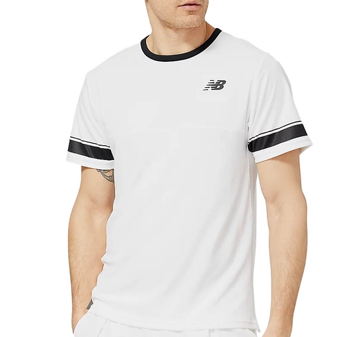 New Balance Tournament Men's Tennis Tee White/black