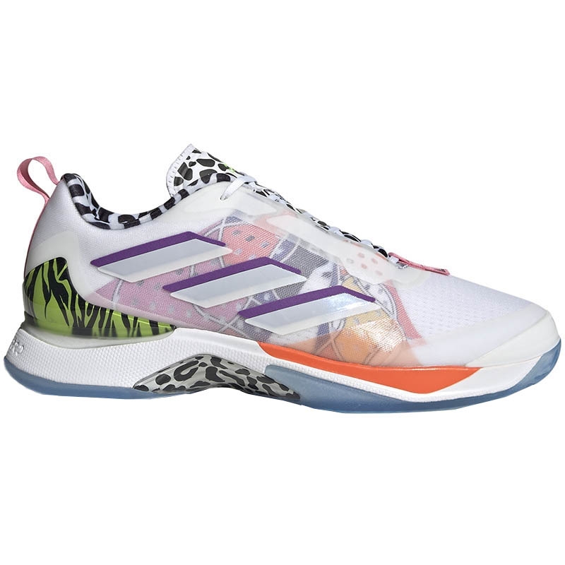 Adidas Avacourt Women's Tennis Shoe White/purple/green
