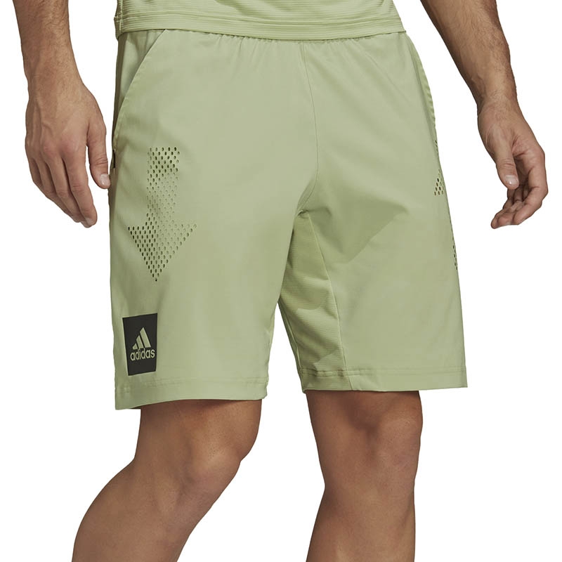 Adidas Paris Ergo 9 Men's Tennis Short Lime/black