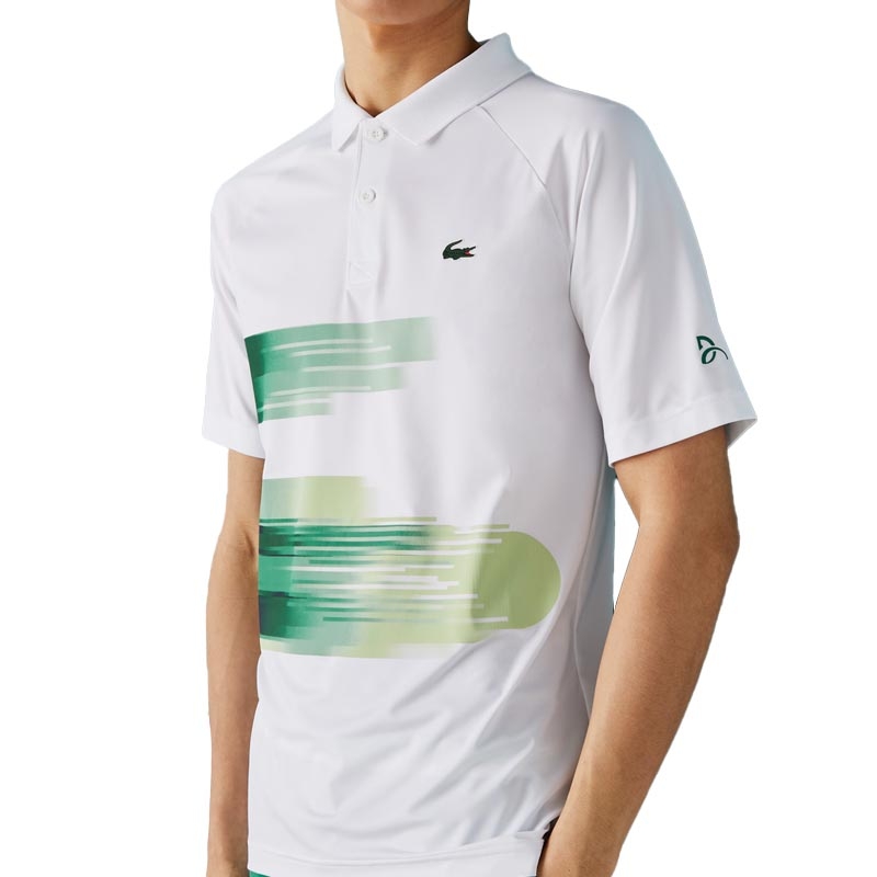 antiguo Naufragio Con qué frecuencia Lacoste Novak Men's Tennis Polo White/green