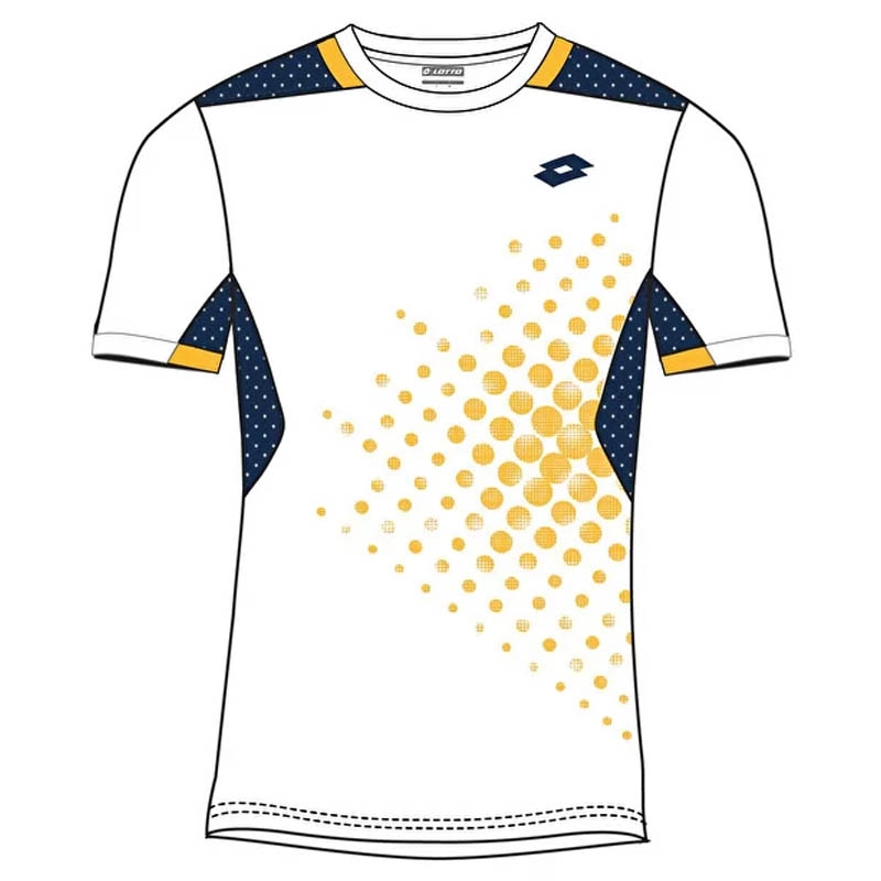 Lotto Top Ten Boys' Tennis Tee White/navy