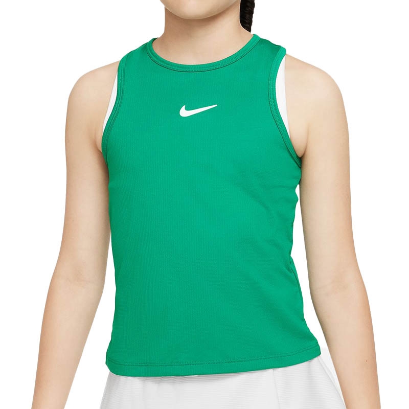 Nike Court Dri-Fit Victory Girls' Tennis Tank Green/white