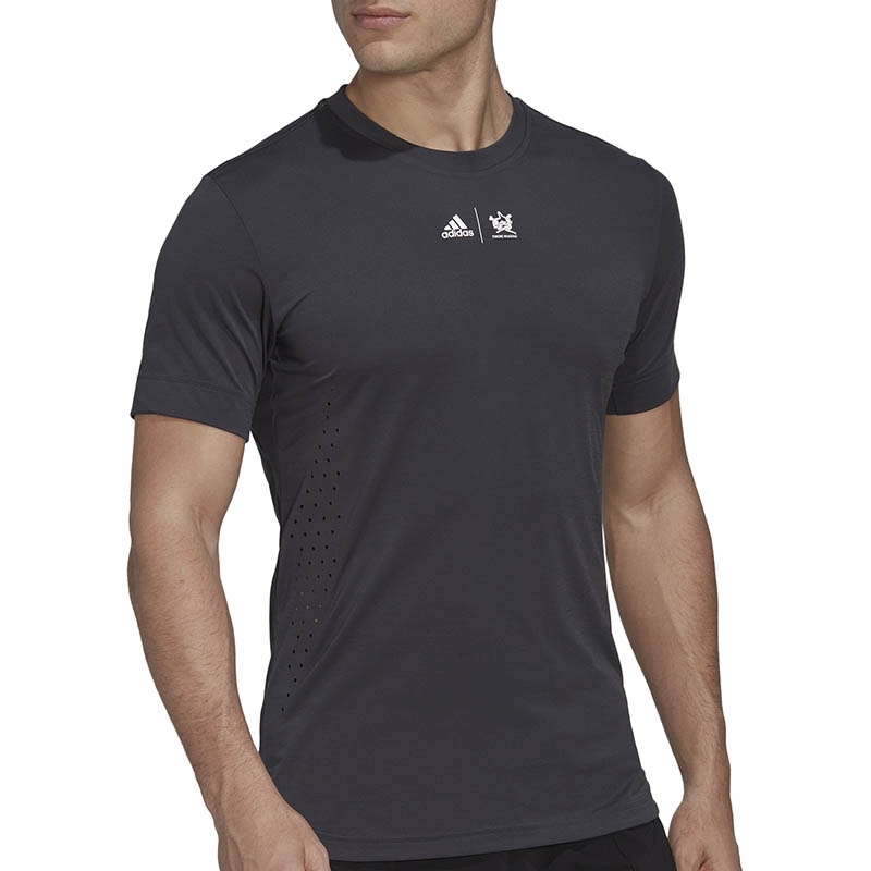 Adidas New York Printed Men's Tennis Tee Carbon