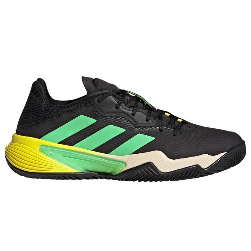 Adidas Barricade Clay Men's Shoe Black/green/yellow