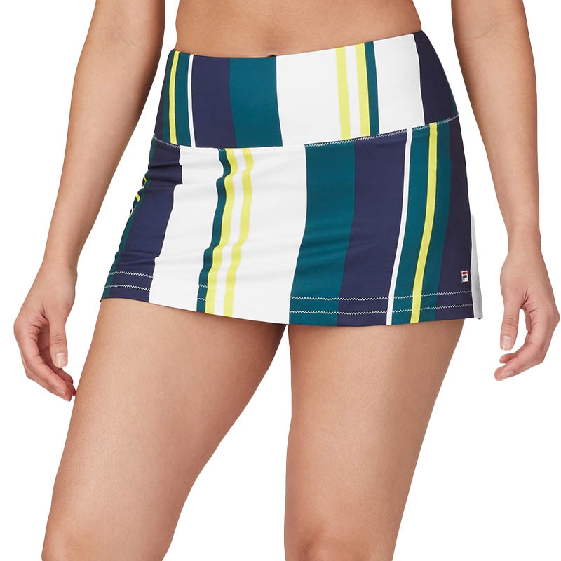Fila Heritage Printed Women's Tennis Skirt White/navy/green