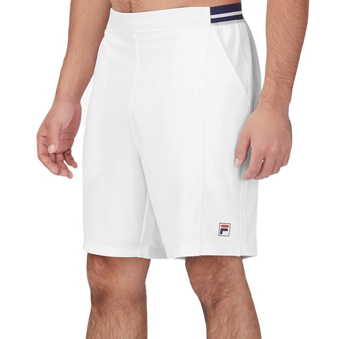 hout Bijproduct Blind vertrouwen Fila Heritage Stretch Woven 8 Men's Tennis Short White/navy