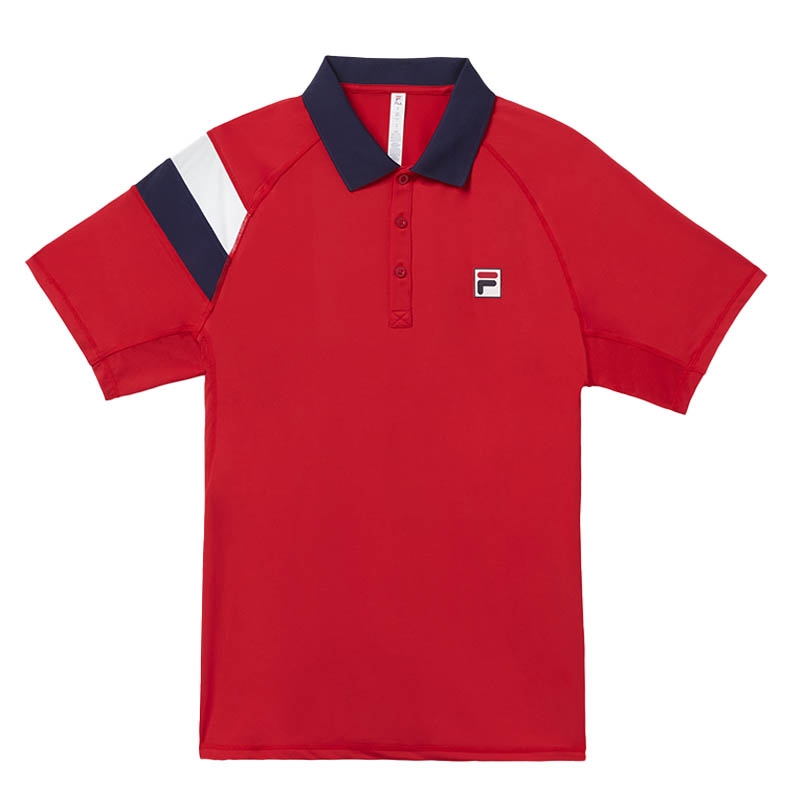 Fila Essentials Men's Tennis Polo Red/navy
