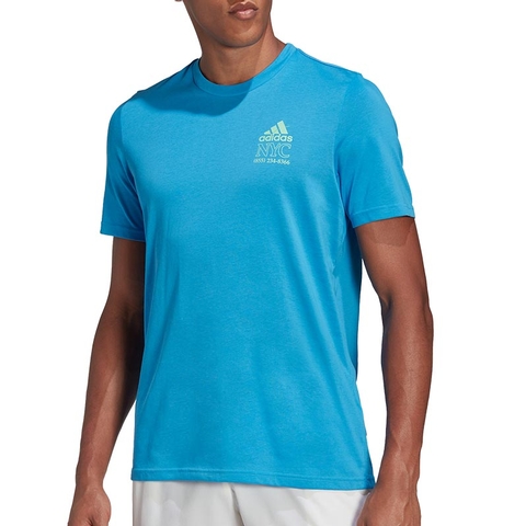 Adidas Courts Graphic Tennis Tee Blue