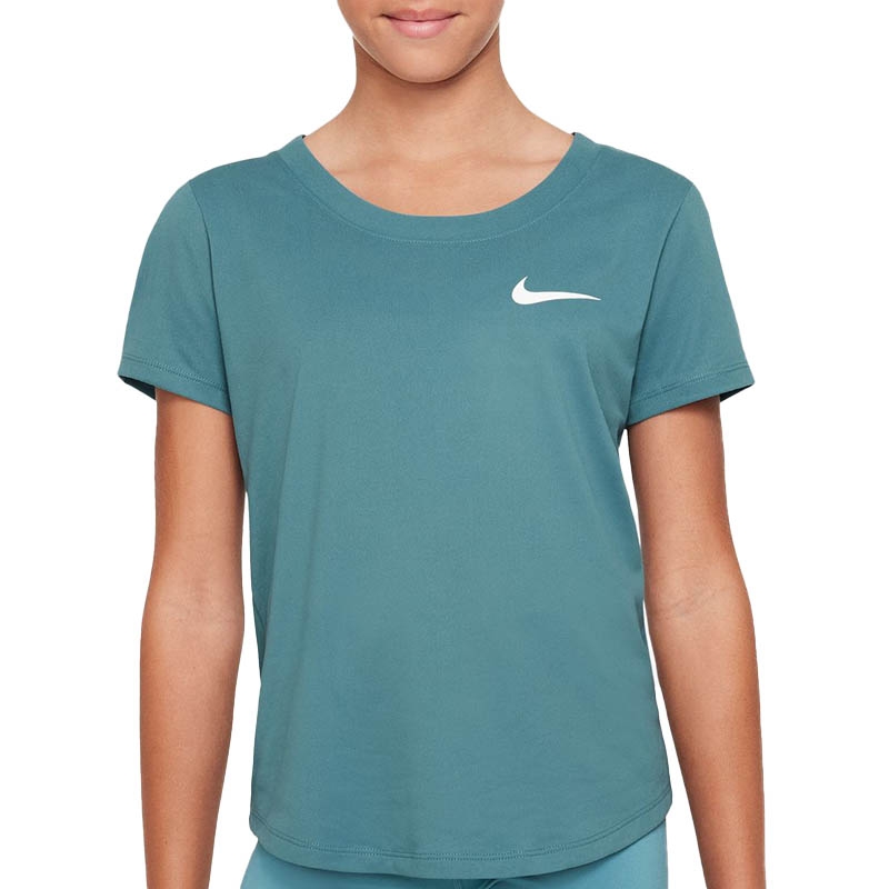 Humaan Pompeii geleider Nike Dri-fit Girls' Tennis Top Teal/white