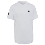  Adidas Club 3- Stripe Boys ' Tennis Tee