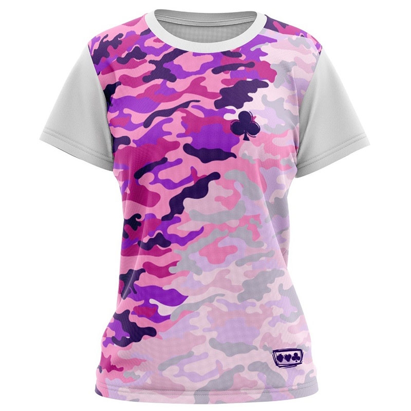 pink and purple camo shirt