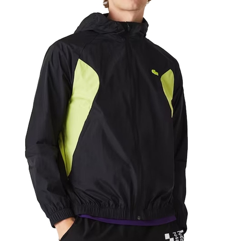 Performance Men's Tennis Jacket Black/lime