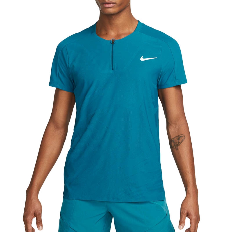 Nike Court Slam Men's Tennis Polo Greenabyss/white
