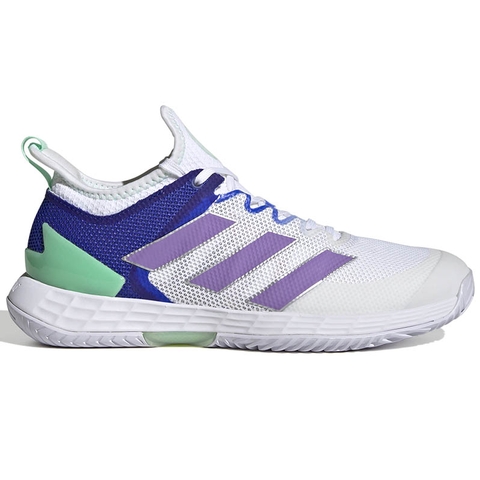 Kaap Vlek argument Adidas adizero Ubersonic 4 Women's Tennis Shoe White/violet/silver