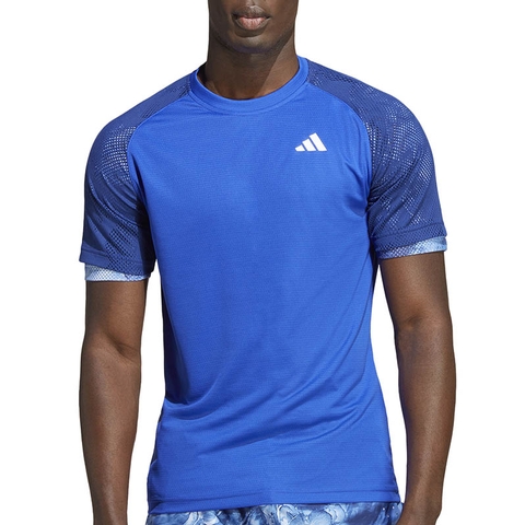 Adidas Melbourne Heat Ready Men s Tennis Tee Lucidblue