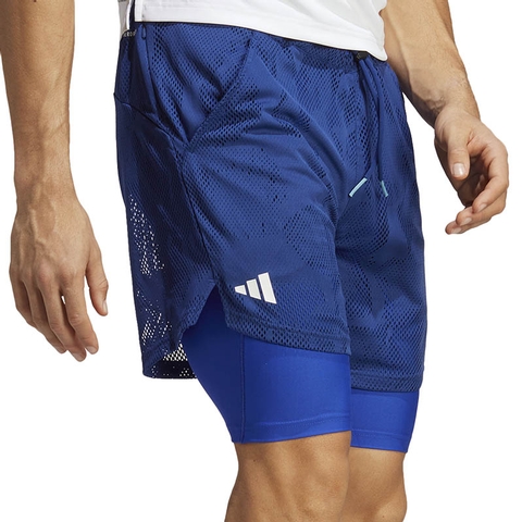 2 1 Men's Tennis Short Blue