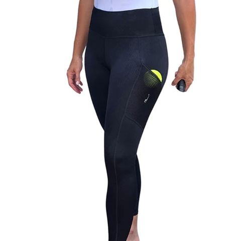 Lacoasport Black Mamba Spf Women's Tennis Legging Black