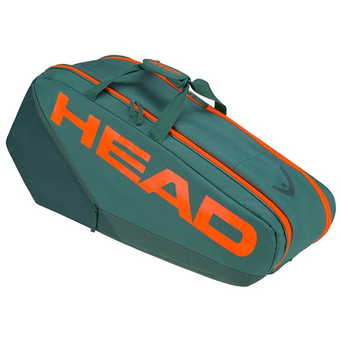 Head Pro 6R Racquet Tennis Bag Green orange