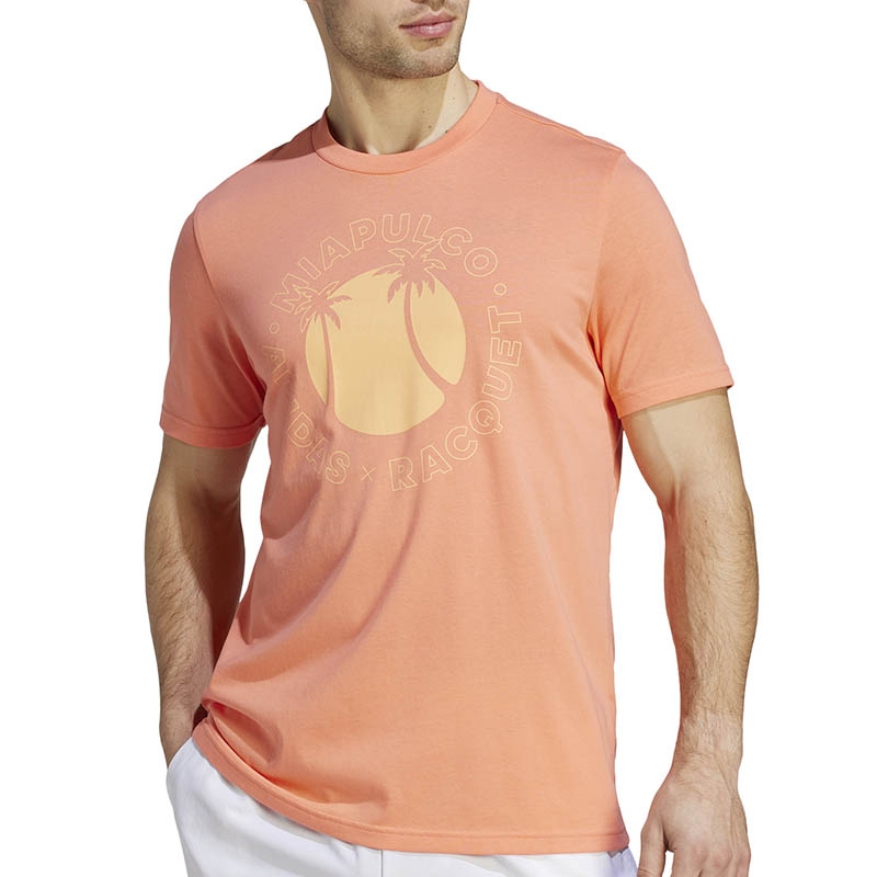 Flitsend stikstof parachute adidas X Racquet Graphic Men's Tennis Tee Coralfusion