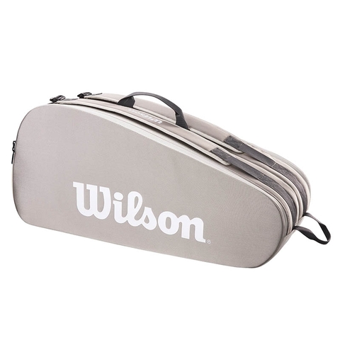 excursionismo Amedrentador bandera Wilson Tour 6 Pack Tennis Bag Stone