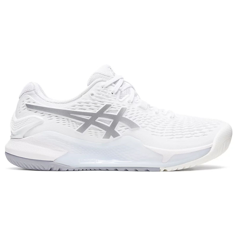 ☆asics☆ Gel Resolution 9 OC W Tennis Shoes 1042A225102 ASICS Women's GEL-RESOLUTION 9 OC 1042A225 102 White Teal