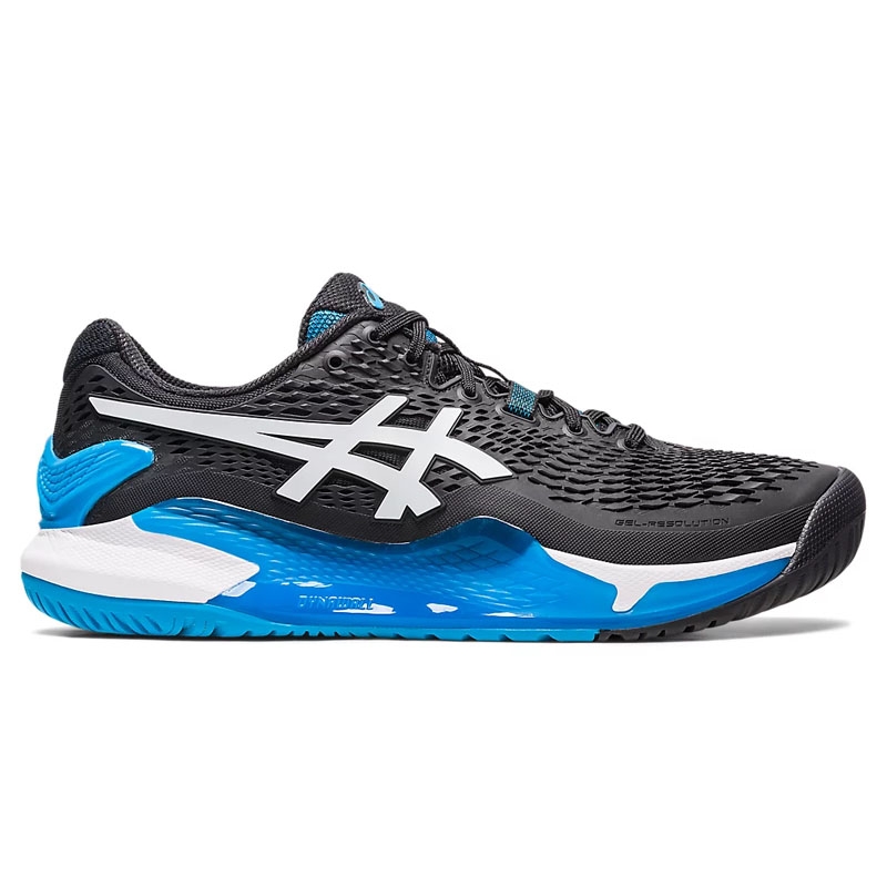 Asics Gel Resolution 9 Men's Tennis Shoe Black/blue