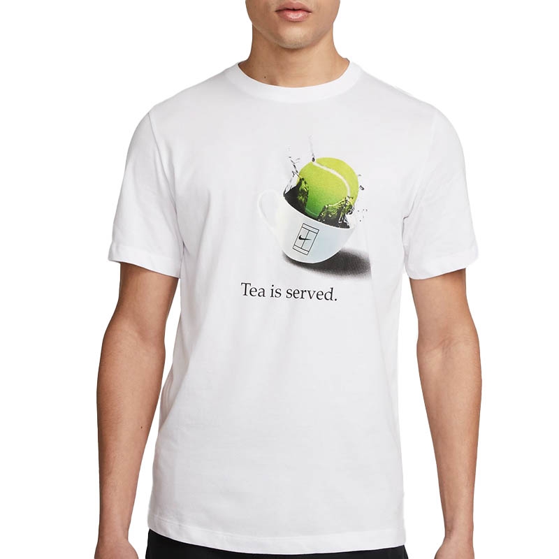 Nike Court Wimbledon Men's Tennis Tee White