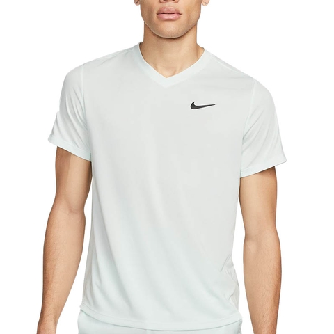 Nike Court Dry Victory Men s Tennis Crew Barelygreen black