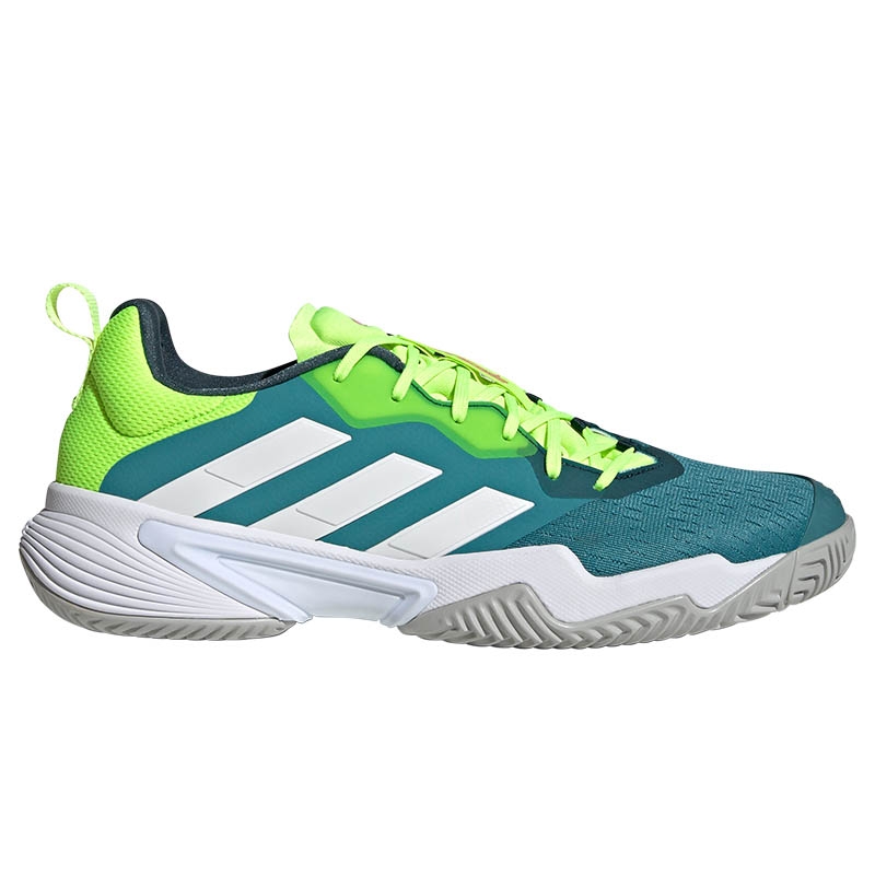 promedio herramienta en términos de Adidas Barricade Men's Tennis Shoe Green/lemon/white