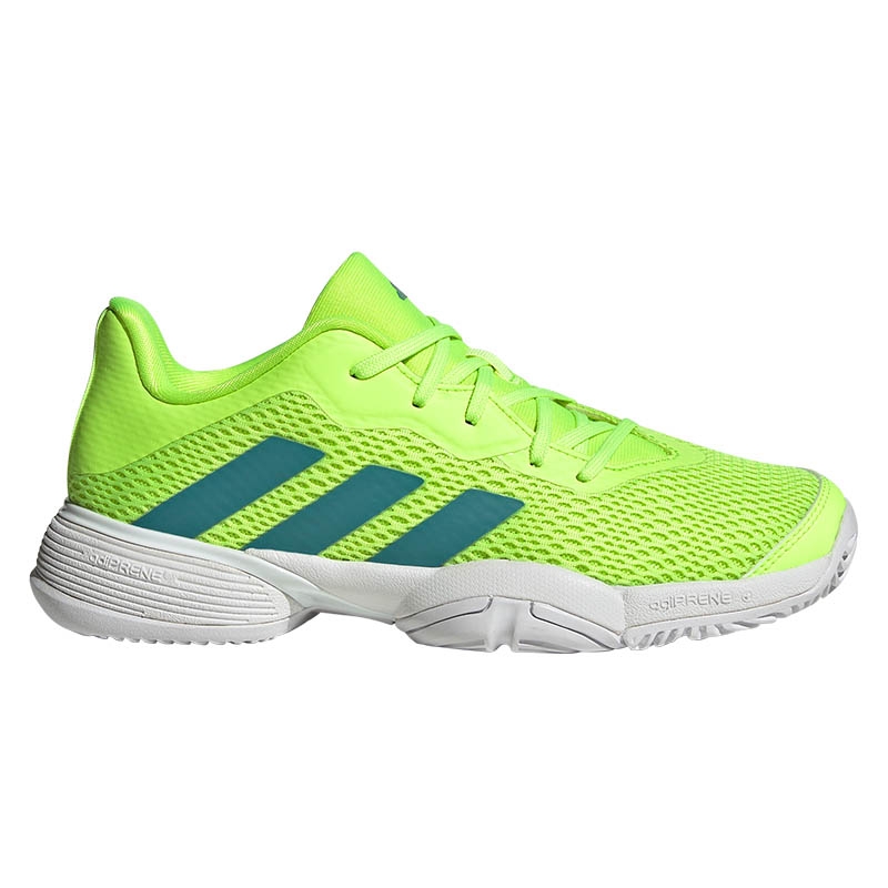 Adidas Barricade Junior Tennis Shoe Lemon/white