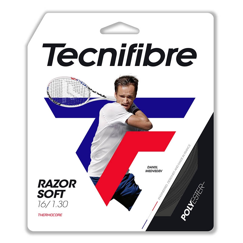 Tecnifibre Razor Soft 16 Tennis String Set Carbon