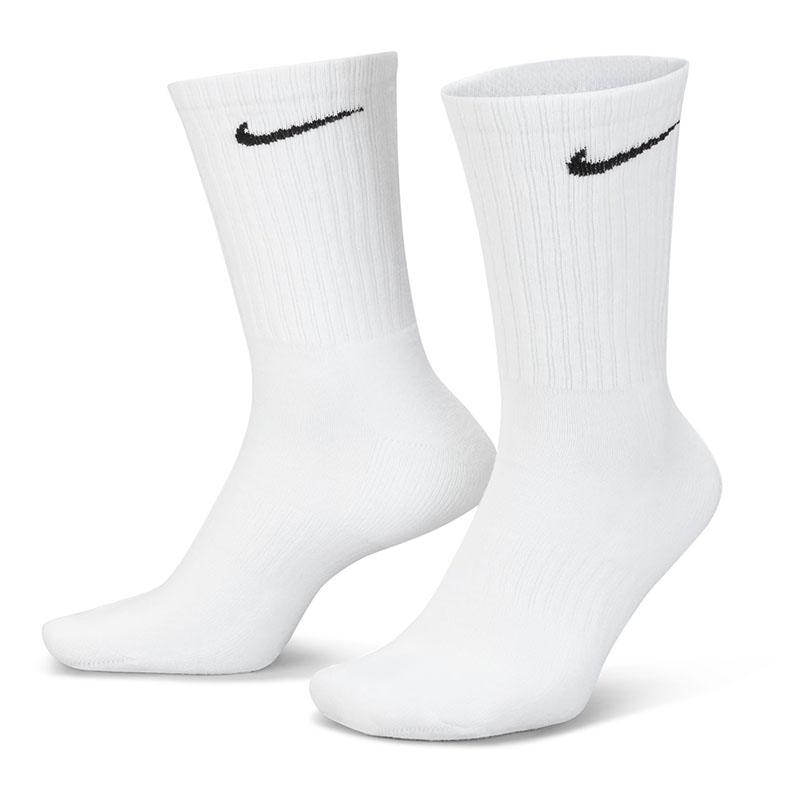 Nike 6 Pack Everyday Cushioned Crew Socks White/black