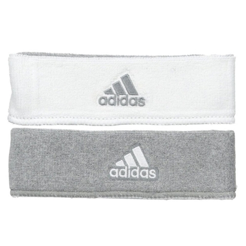 Adidas Interval Reversible 2.0 Tennis Headband Lightgrey white