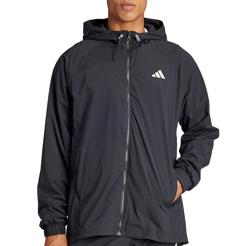Adidas Pro Cover Up Men s Tennis Hoodie Black