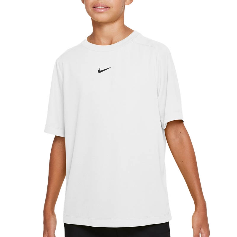 Nike Dri Fit Multi + Boys' Tee White