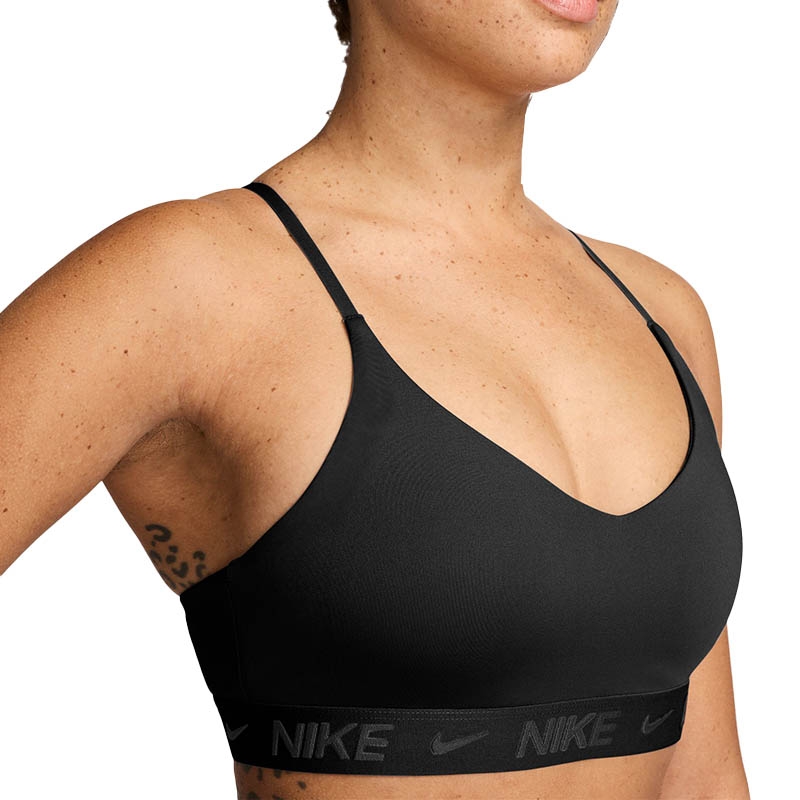 ナイキ レディース スポーツブラ Nike Women's Indy Icon Clash Light Support Shimmer Sports Bra - Black Nike Indy Light Support Women's Bra Black