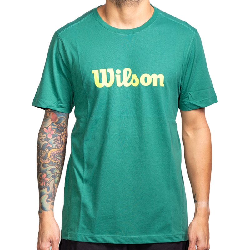 Vintage Wilson Polo Shirt Mens L Green Short Sleeve Tennis
