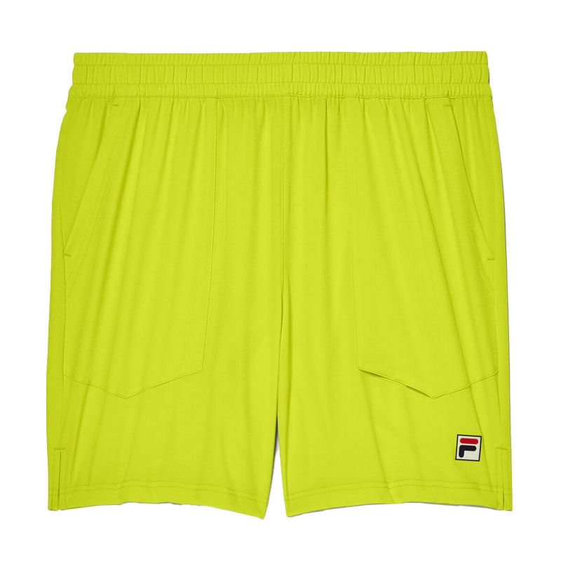 ■FILA■ Lightweight Running ShortsFS2TRH2252FBRP 1100FS2TRH Fila Woven Court 7 Men's Tennis Short Cyberlime