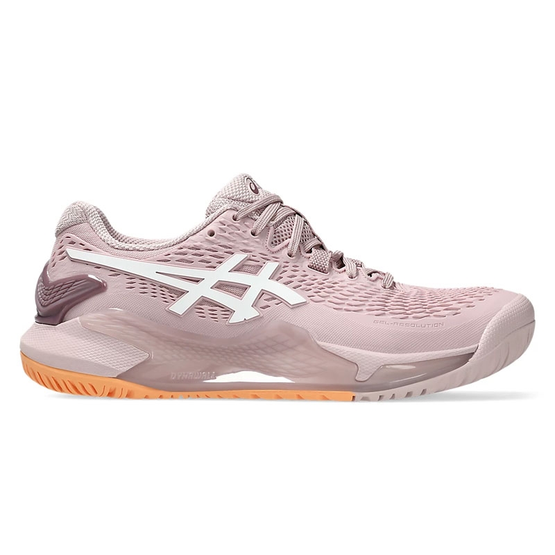 Asics Gel Resolution 9 Women's Tennis Shoe Watershedrose/white