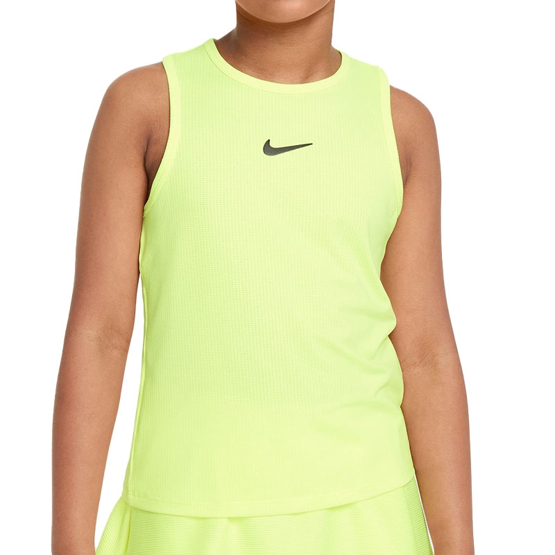 Nike Court Dri-Fit Victory Girls' Tennis Tank Volt/black