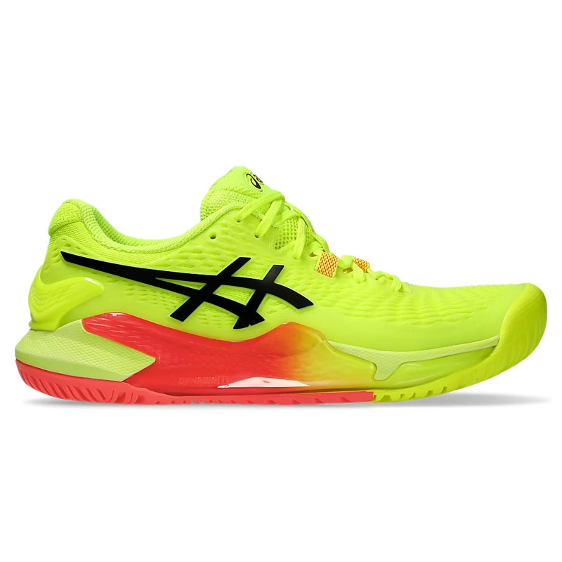 Asics Gel Resolution 9 Paris Women's Tennis Shoe Safetyyellow/black