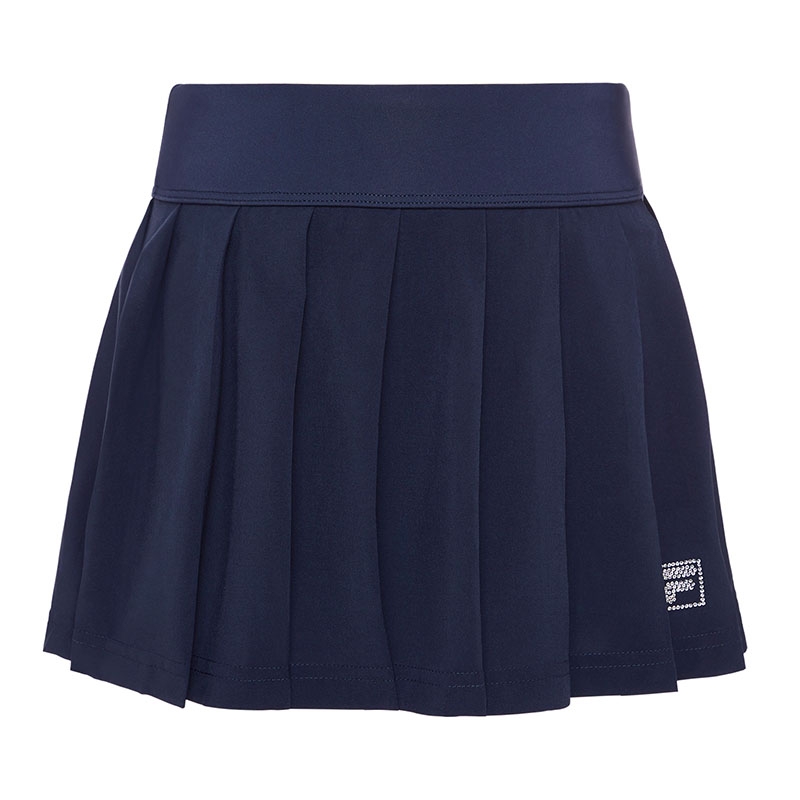 【FILA】 Tennis Cooling Pleated Skirt /追跡付 Fila Pleated Girls' Tennis Skirt Navy