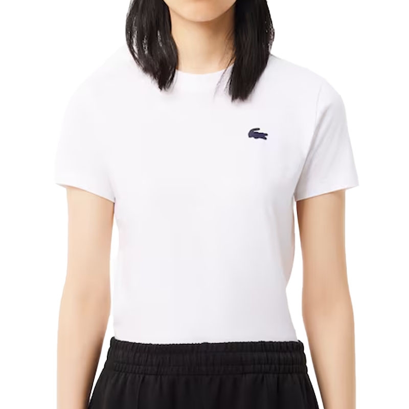 Lacoste Organic Jersey Women's Tennis Tee White