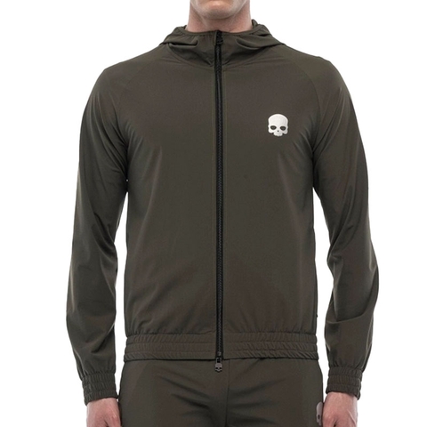 【Hydrogen】Uni Basic Small Logo Round Short-Sleeved Hydrogen Basic Tech Full Zip Men's Tennis Sweatshirt