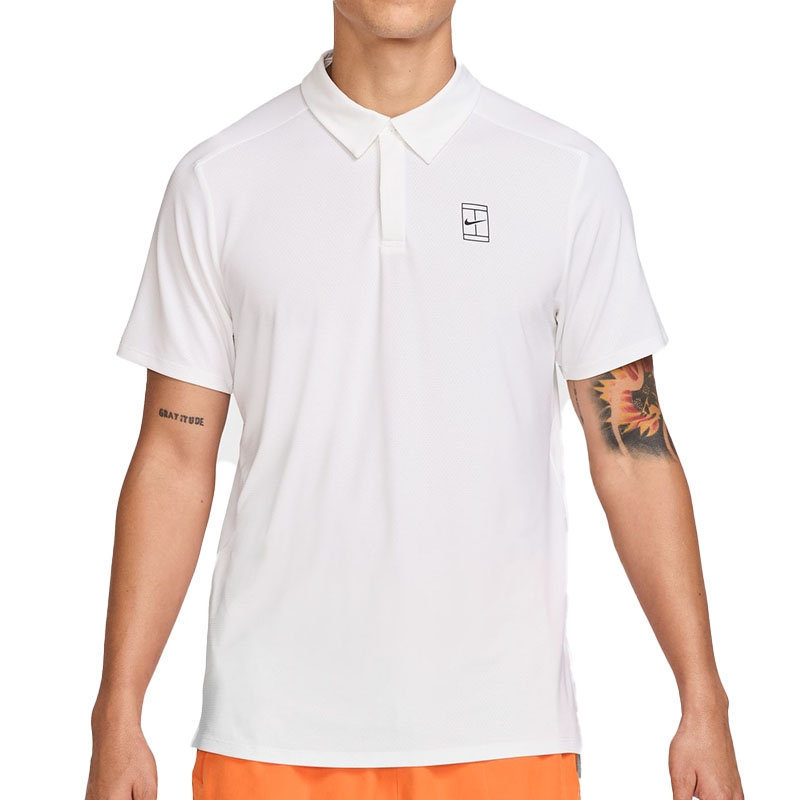 Nike Court Advantage Men's Tennis Polo White